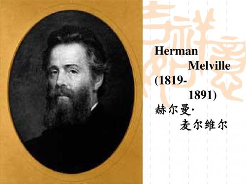 Lecture 7 Herman Melville