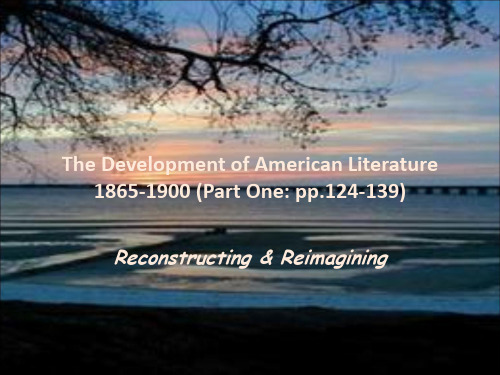 5 The development of American literautre 1865-1900 (1)