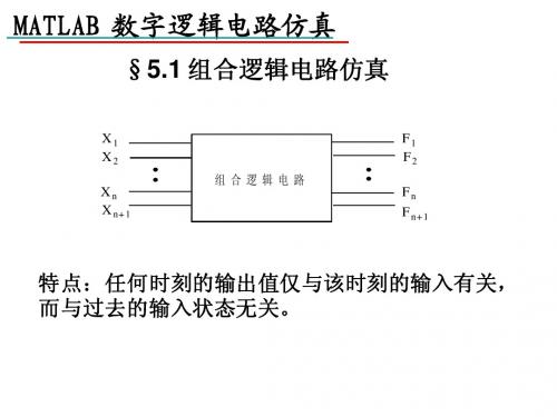 应用matlab数字逻辑电路仿真