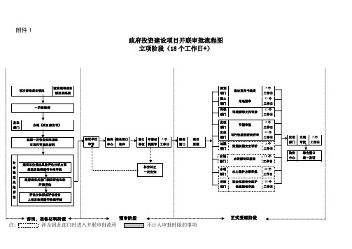 政府投资建项目并联审批流程图