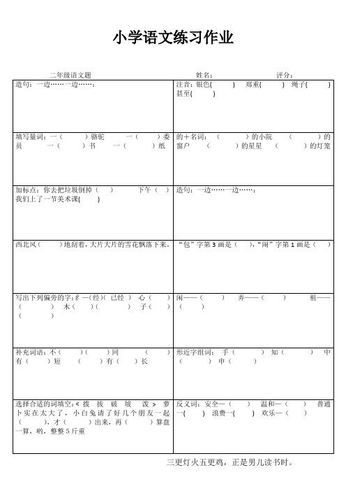 小学二年级语文自我提高 (94)