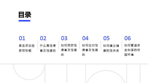 预防性侵害及性骚扰发生班会课件