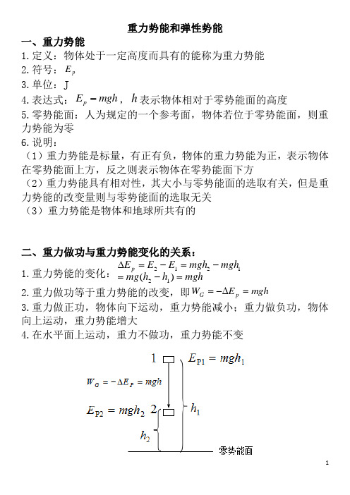 4.重力势能及弹性势能