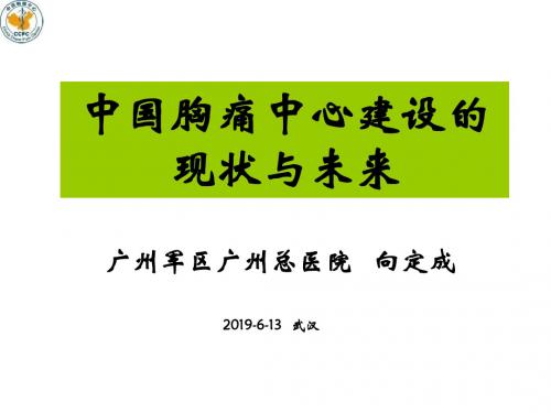 中国胸痛中心建设的现状与未来-PPT文档资料