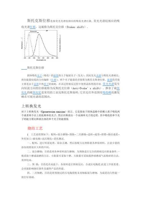 斯托克斯位移是指荧光光谱较相应的吸收光谱红移