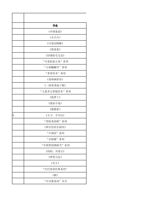 3-6岁绘本读物