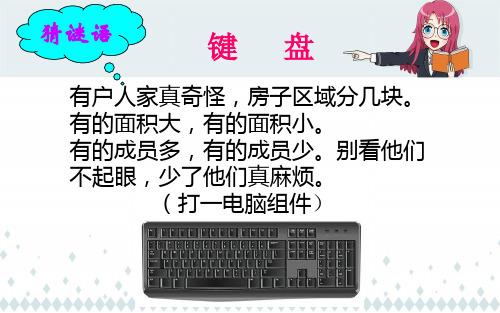 人教版小学信息技术三年级起点三年级上册 认识键盘 (2) 名师教学PPT课件