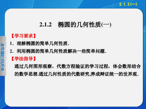 高中数学椭圆的几何性质