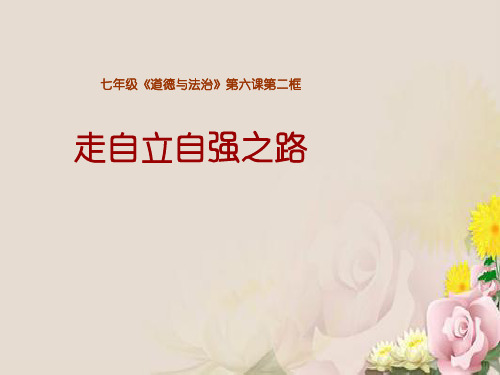 走自立自强之路ppt优秀课件5 鲁教版