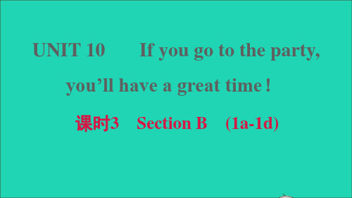 八年级英语上册Unit10课时3SectionB1a_1d习题课件新版人教新目标版