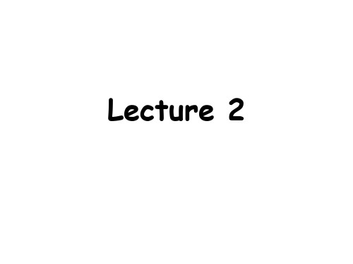 英语修辞学Lecture 2