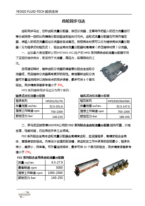 齿轮同步马达