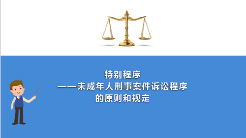 特别程序 未成年人刑事案件诉讼程序的原则和规定