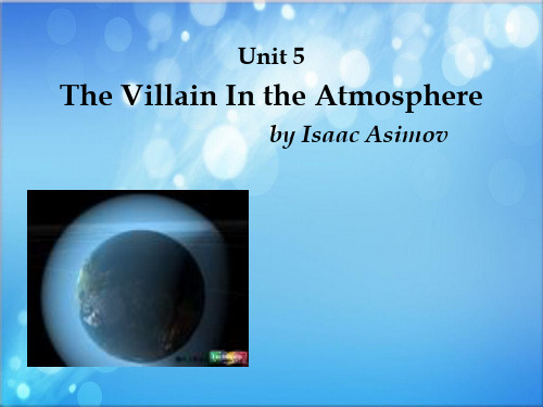 unit 5 the villain in the atmosphere