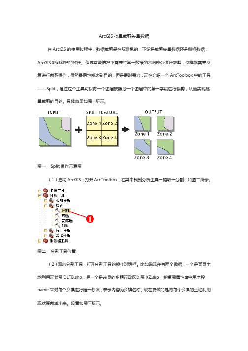 ArcGIS 批量裁剪矢量数据