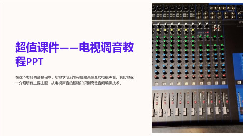 《超值课件――电视调音教程PPT》