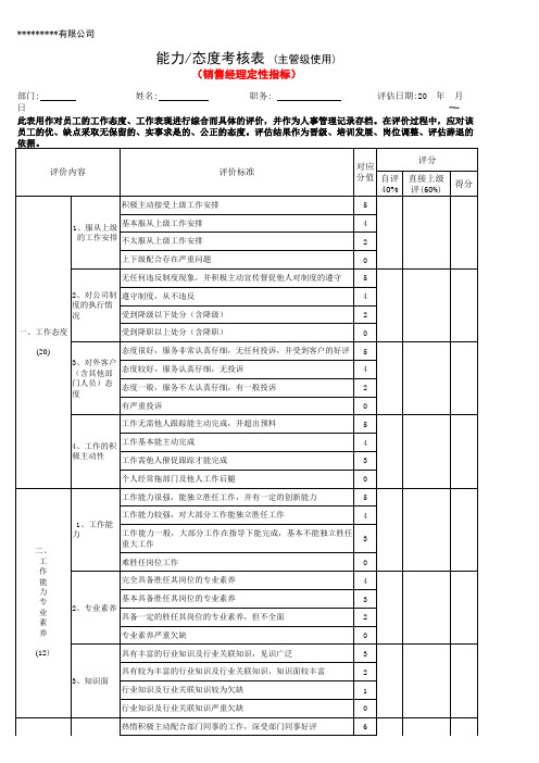 晋升降级淘汰制度Excel模板