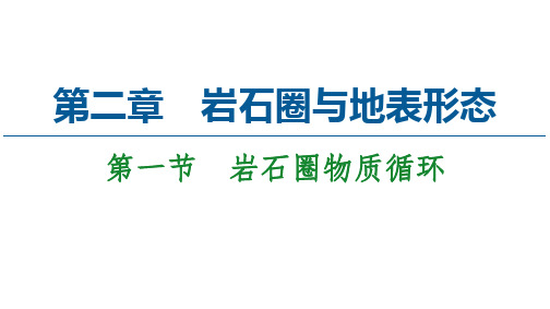 2020-2021学年新教材地理湘教版选择性必修第一册课件：第2章 第1节 岩石圈物质循环