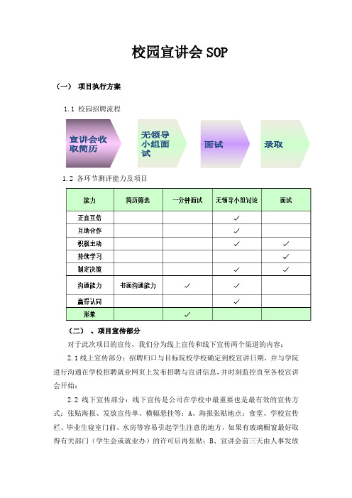 校园宣讲会指导方案