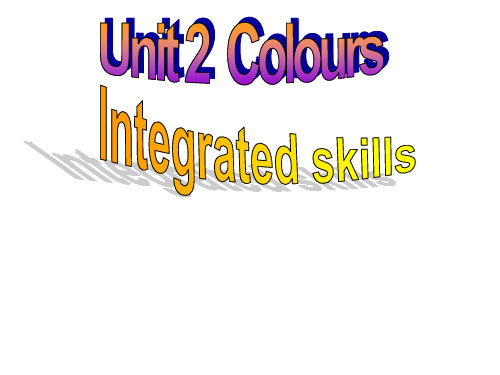 牛津译林版初三上册(9A)英语Unit2 Integrated skills课件