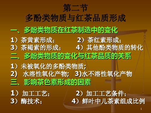 第二节 多酚类物质与红茶品质形成