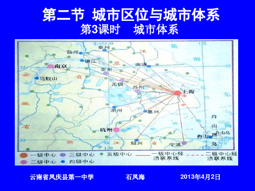 第二节 城市区位与城市体系(第3课时 城市体系)