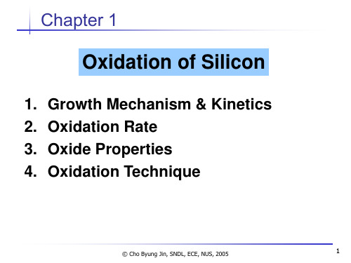 微电子技术英语课件oxidation 1