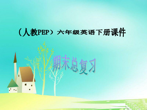 人教PEP版小学英语六年级下册《期末总复习》PPT课件