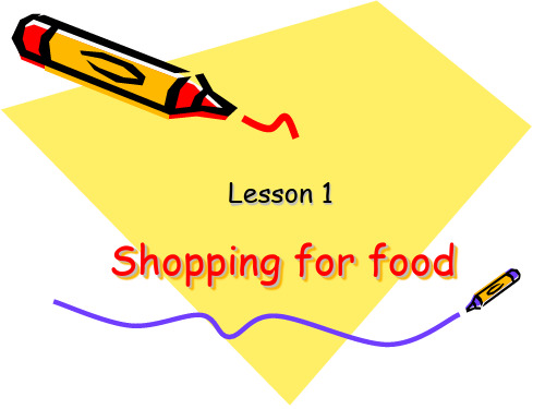 四年级上册英语课件-Shopping for food3_深港朗文版