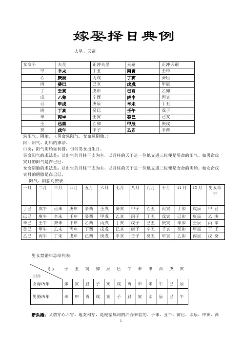 嫁娶择日宝典