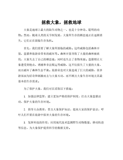 保护大象的文章