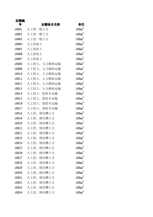 2002水利预算建筑定额套单价