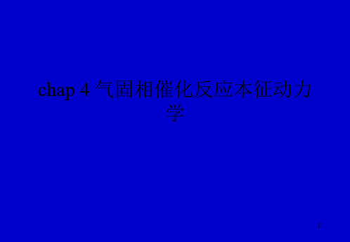   气固相催化反应本征动力学