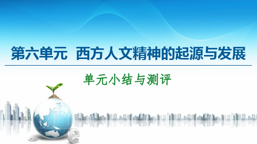 2020-2021学年高中历史北师大版必修3 第6单元 单元小结与测评