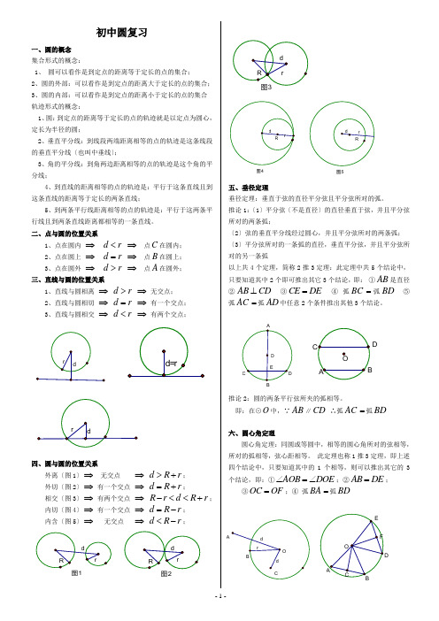 初中圆复习-已经整理