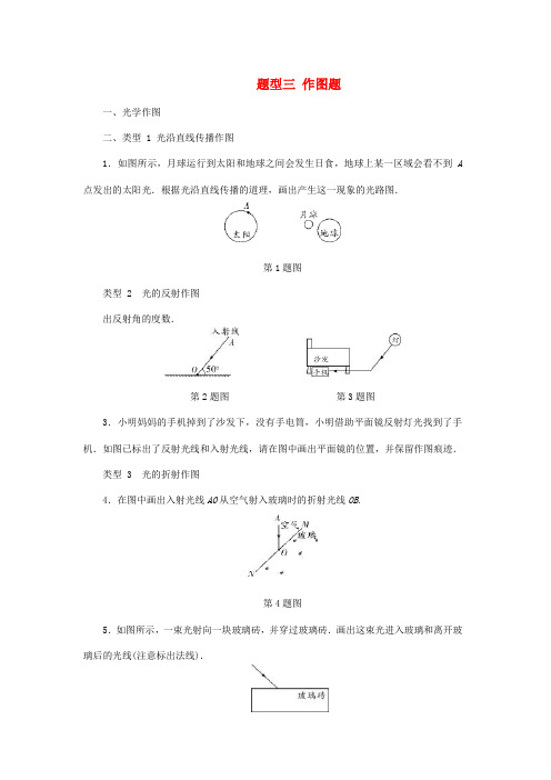 2018年中考物理 专题复习型集训 题型三 作图题 新人教版