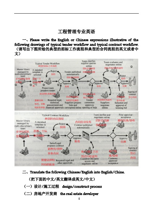 工程管理专业英语(1)