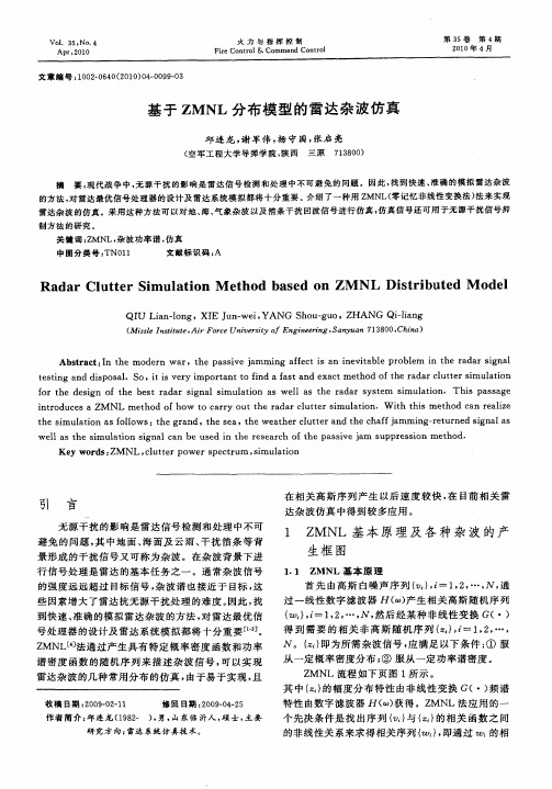 基于ZMNL分布模型的雷达杂波仿真