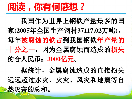 人教版高二化学选修4教学课件：第四章4.4 金属的电化学腐蚀与防护(共23张PPT)