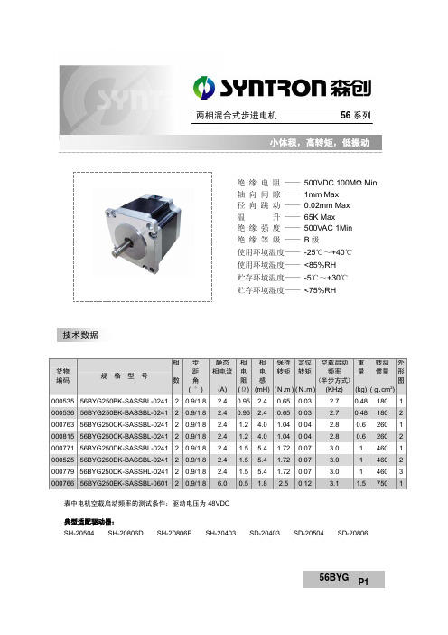 56步进电机详细资料