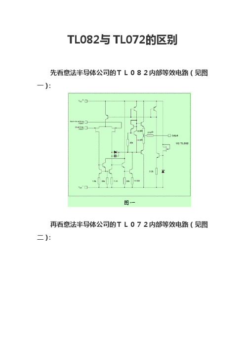 TI、MOTO、ST三家公司TL072与TL082对比 Microsoft Word 文档