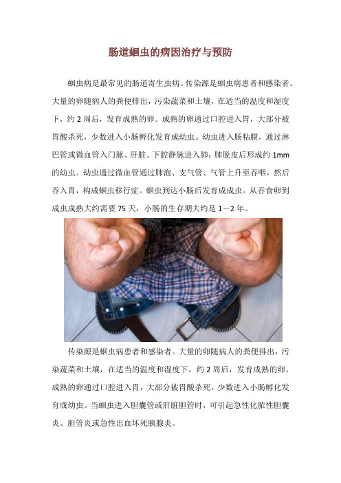 肠道蛔虫的病因治疗与预防