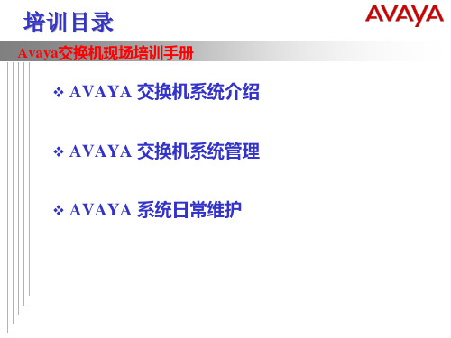 呼叫中心Avaya交换机培训.pptx