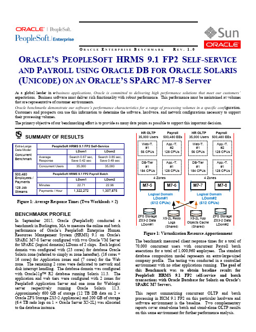 Oracle PeopleSoft HRMS 9.1 FP2 自助服务和薪资处理使用 Oracle 