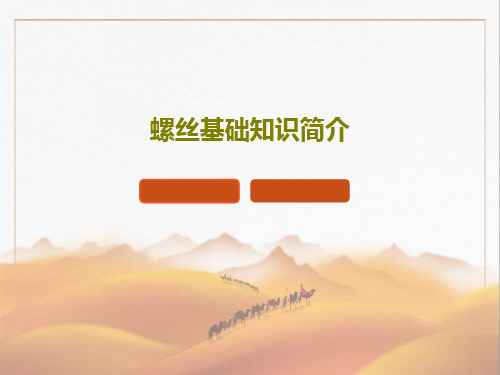螺丝基础知识简介30页PPT