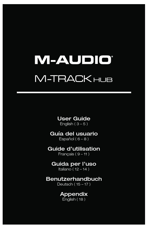 M-Audio M-Track Hub用户指南说明书