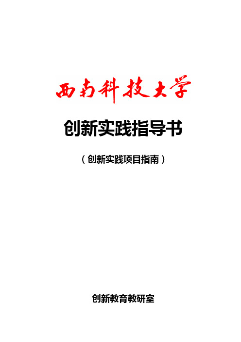 创新实践指导书