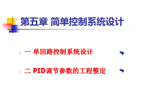 单回路控制系统设计