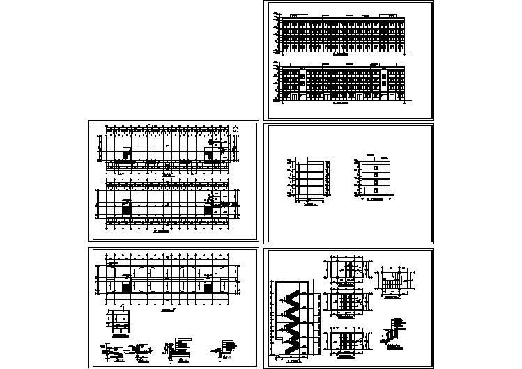 四层针织厂房全套建筑施工图