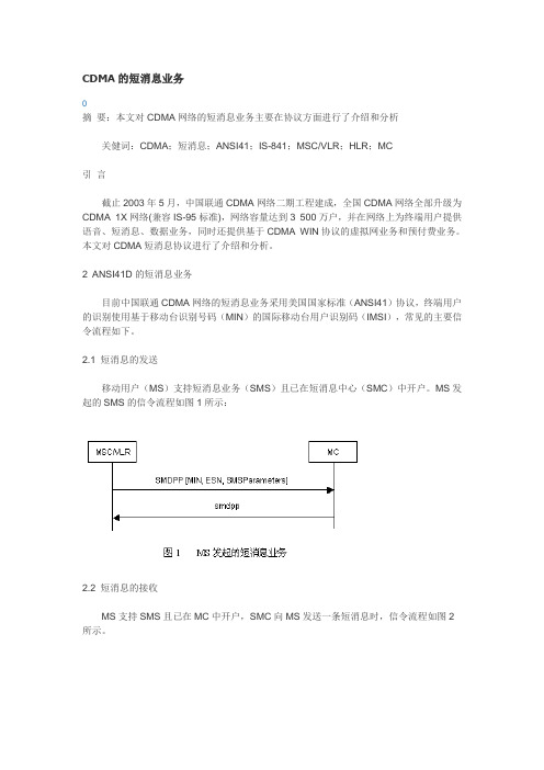 CDMA短消息